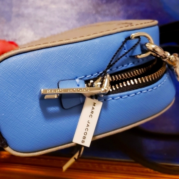 NWT MARC JACOBS COLORBLOCK BLUE PLAYBACK BAG - Picture 6 of 12